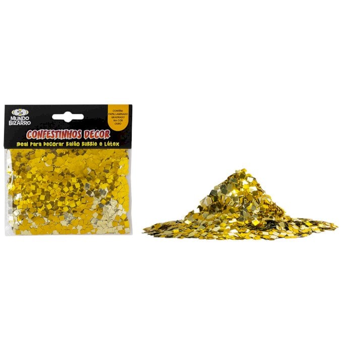 CONFESTINHOS METAL DECOR QUADRADO PACOTE DOURADO