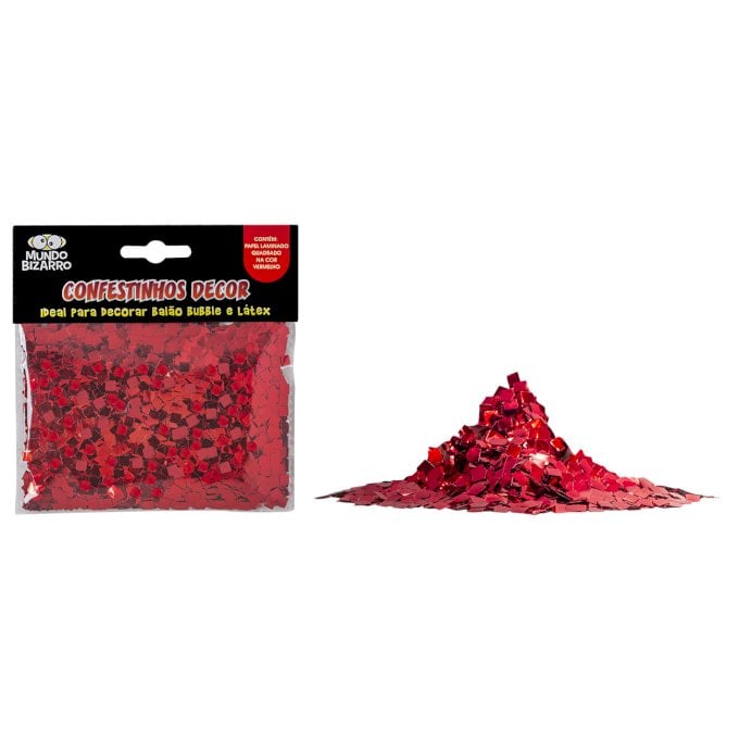 CONFESTINHOS METAL DECOR QUADRADO PACOTE VERMELHO