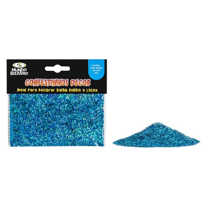 Confestinhos Decor Glitter PACOTE AZUL CABELO MALUCO