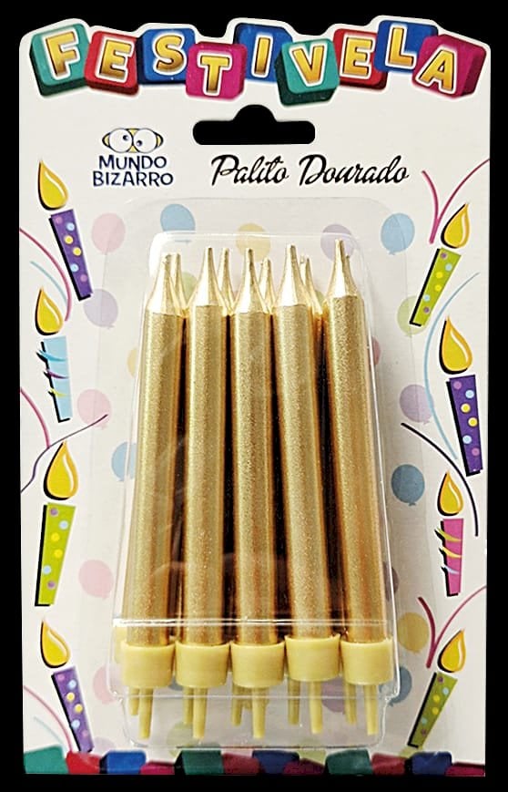 VELA PALITO DOURADO C/10