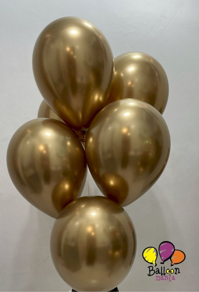 BALAO CHROME CHEIO COM GAS HELIO 11¨ UNIDADE DO BALAO CHEIO