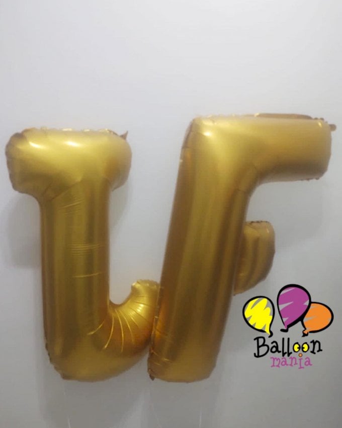 BALAO METALIZADO LETRA 1 METRO UNIDADE DO BALAO(CADA)