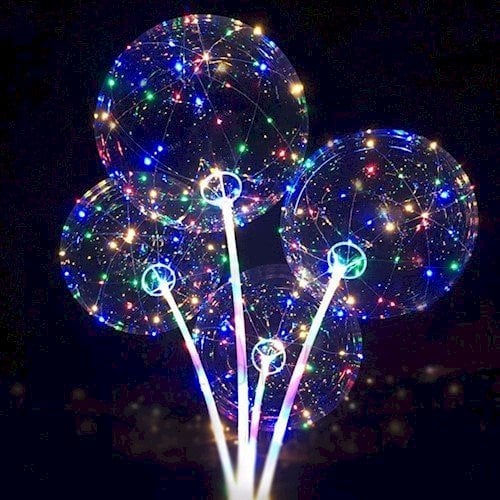 BALAO BUBBLE 18¨COM LED CHEIO COM AR NORMAL(SEM AS PILHAS)