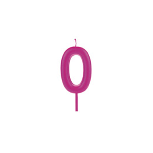 VELA BIG METALIZADA ROSA NUMERO 0