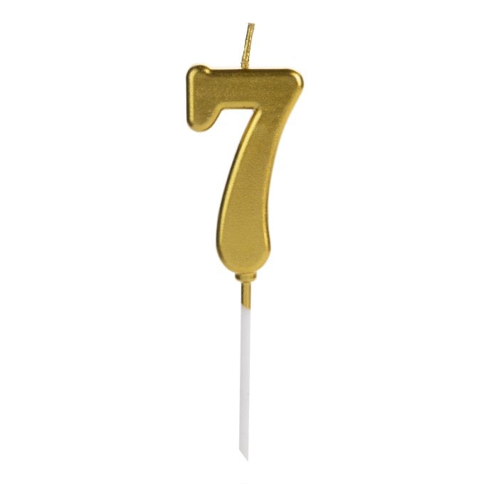 VELA PICK DOURADO NUMERO 7