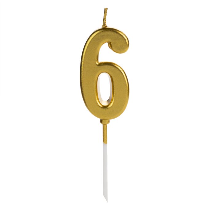 VELA PICK DOURADO NUMERO 6
