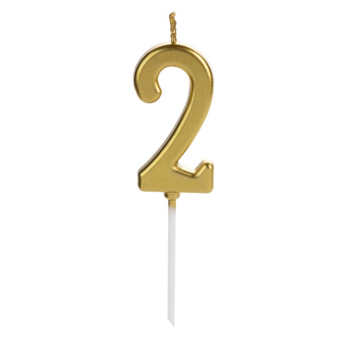 VELA PICK DOURADO NUMERO 2