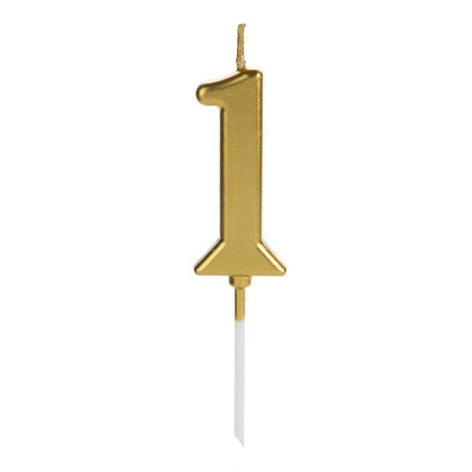 VELA PICK DOURADO NUMERO 1
