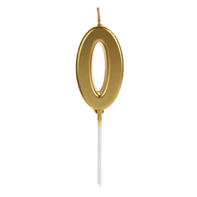 VELA PICK DOURADO NUMERO 0