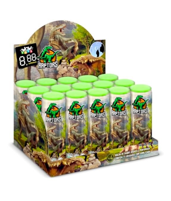 BOLHA DE SABAO CARRO DINOSSAURO