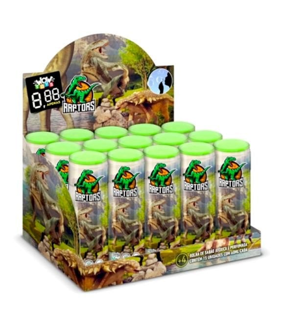 BOLHA DE SABAO CARRO DINOSSAURO