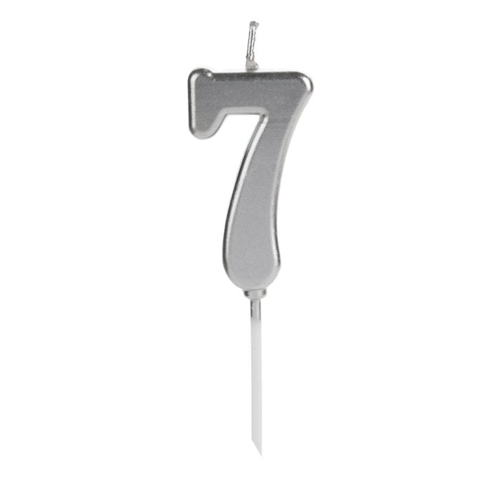 VELA PICK PRATA NUMERO 7