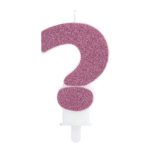 VELA FASHION ROSA NUMERO INTERROGACAO