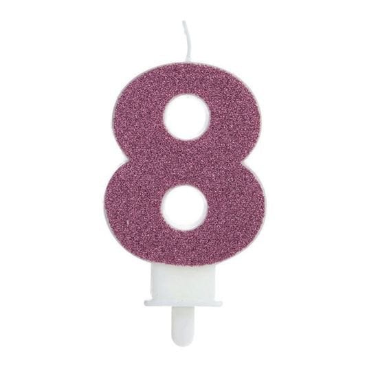 VELA FASHION ROSA NUMERO 8