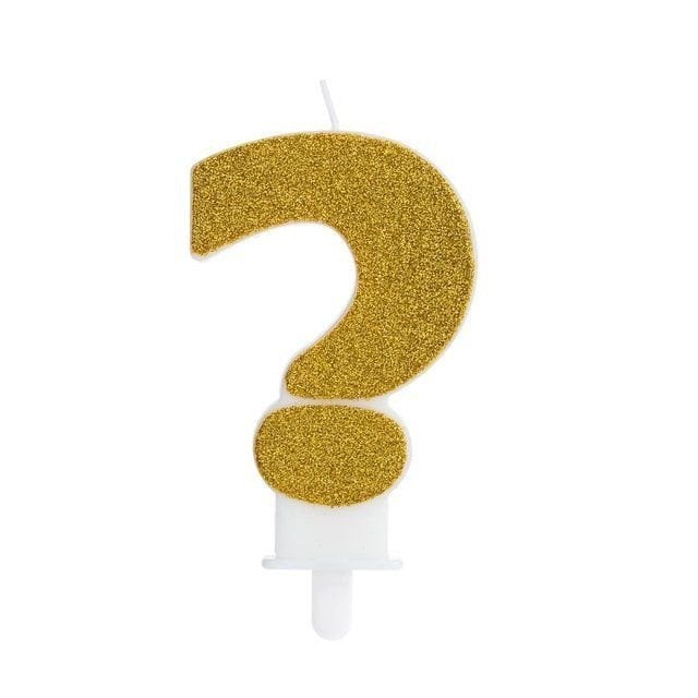 VELA FASHION ROSADOURADO NUMERO INTERROGACAO