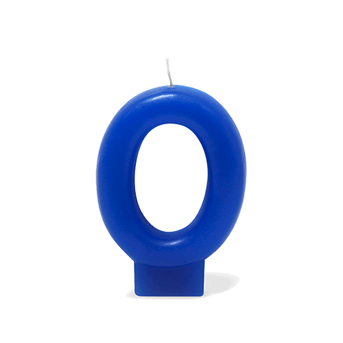 VELA AZUL NUMERO 0