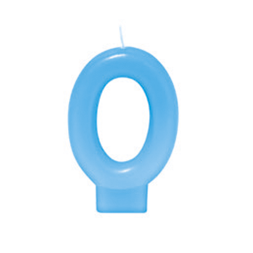 VELA AZUL BEBE NUMERO 0