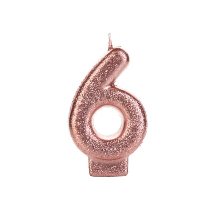 VELA BRONZE GLITTE 6R NUMERO 