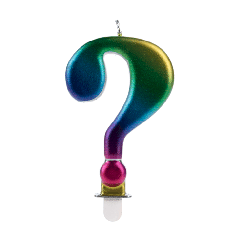 VELA WAVE COLORIDA NUMERO INTERROGACAO