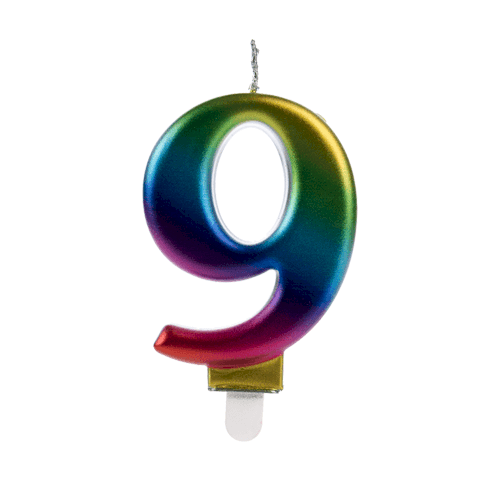 VELA WAVE COLORIDA NUMERO 9