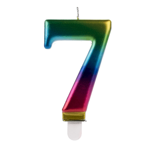 VELA WAVE COLORIDA NUMERO 7