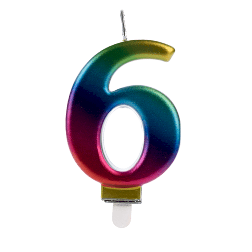 VELA WAVE COLORIDA NUMERO 6