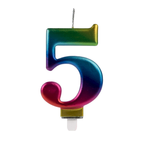 VELA WAVE COLORIDA NUMERO 5