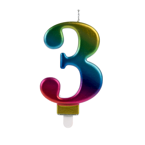 VELA WAVE COLORIDA NUMERO 3