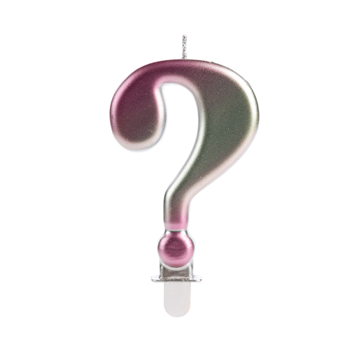 VELA WAVE ROSA NUMERO INTERROGACAO