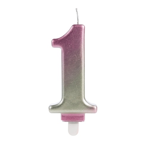 VELA WAVE ROSA NUMERO 1