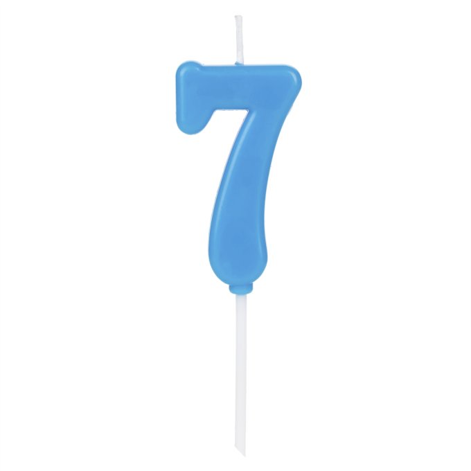 VELA PICK AZUL NUMERO 7