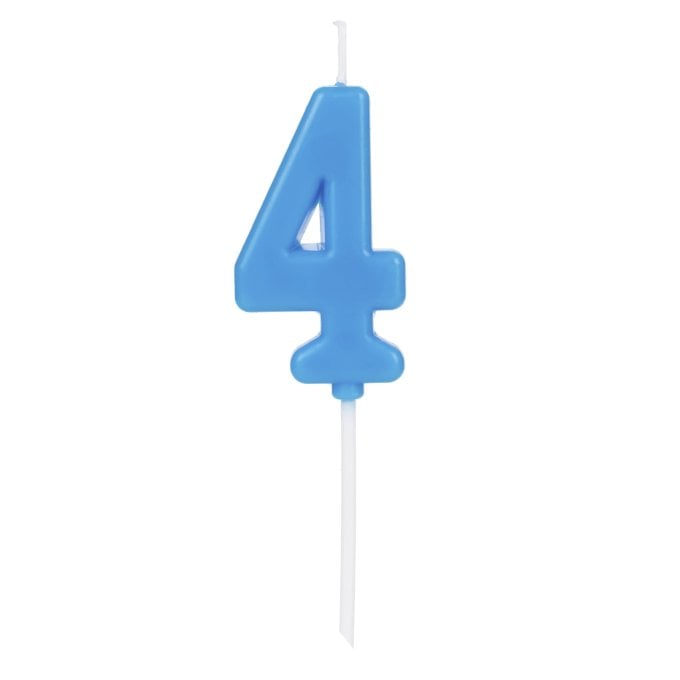 VELA PICK AZUL NUMERO 4