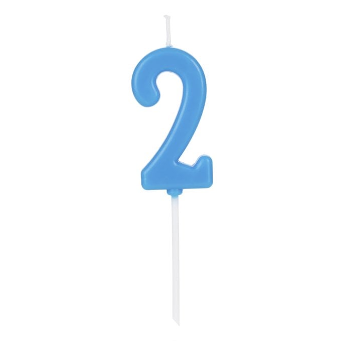 VELA PICK AZUL NUMERO 2