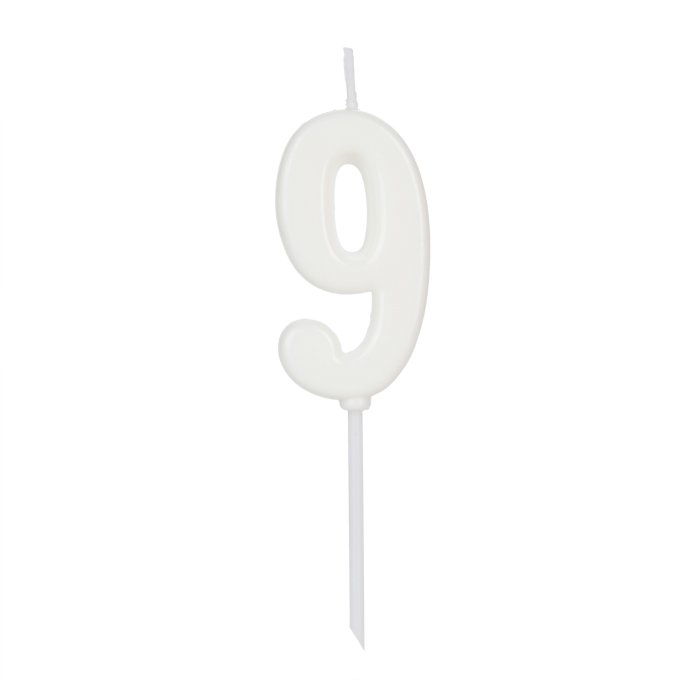 VELA PICK BRANCO NUMERO 9