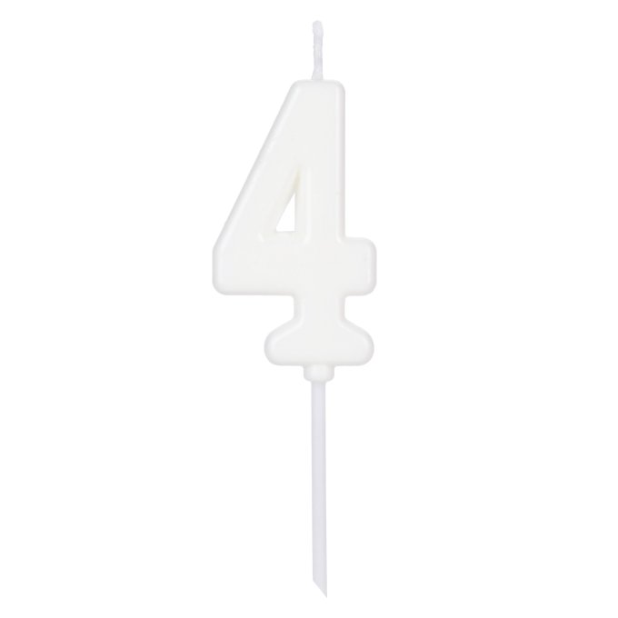 VELA PICK BRANCO NUMERO 4