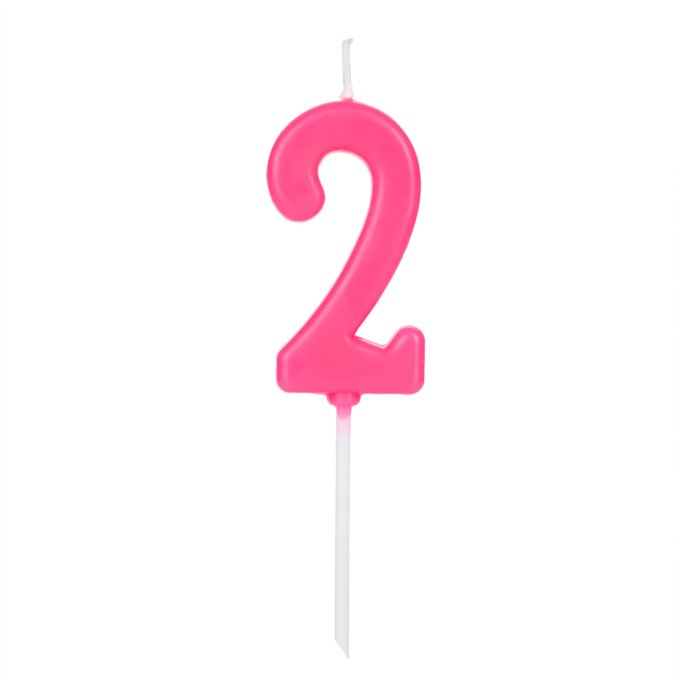 VELA PICK ROSA NUMERO 2