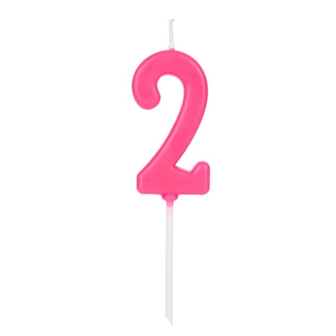 VELA PICK ROSA NUMERO 2