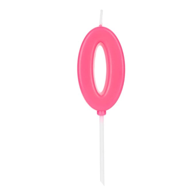 VELA PICK ROSA NUMERO 0