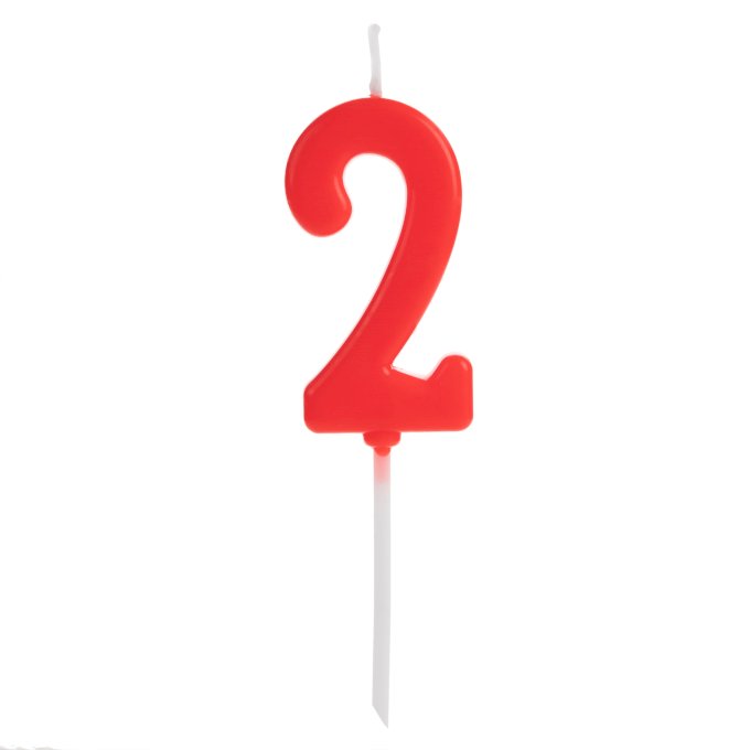 VELA PICK VERMELHO NUMERO 2