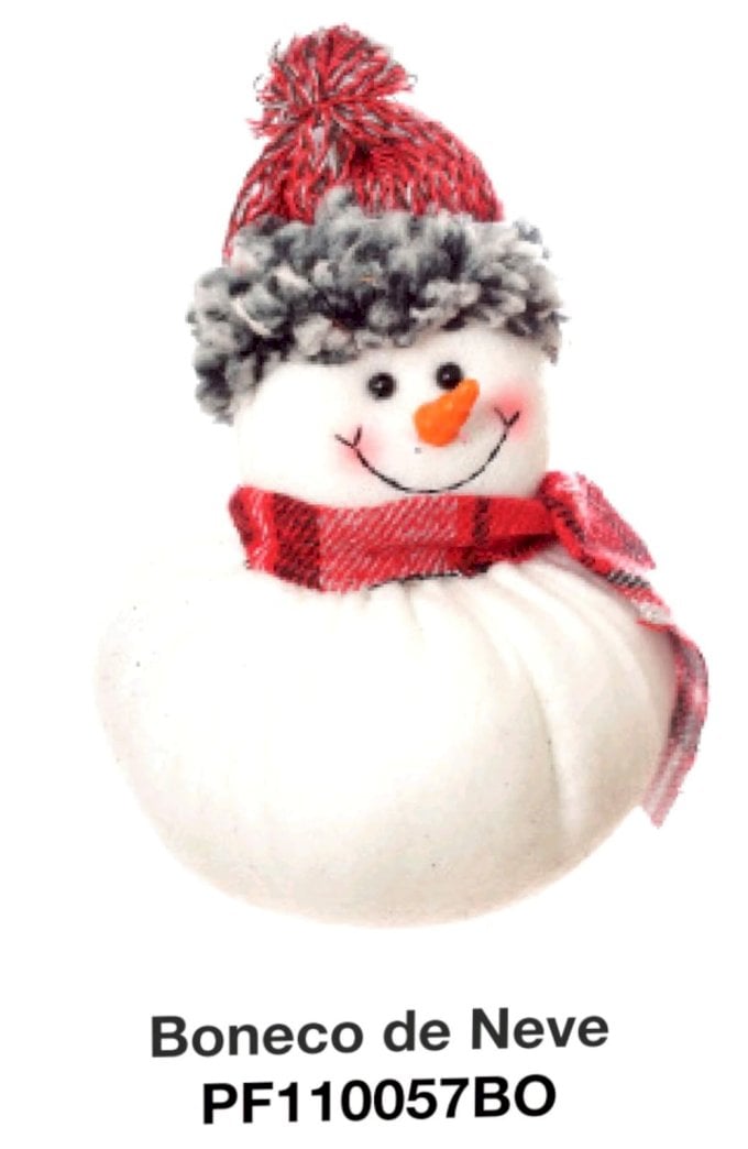 ENFEITE NATALINO BOLINHA BONECO DE NEVE