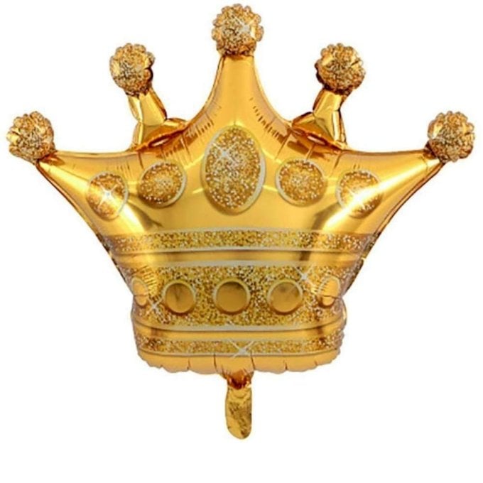 BALAO METALIZADO COROA GRANDE 73X69CM UND