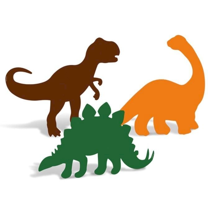 SILHUETA DECORATIVA MUNDO DOS DINOSSAUROS SORTIDO C/4