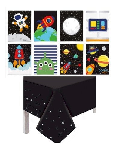 TOALHA DE MESA  PRINCIPAL ASTRONAUTA 118X180 