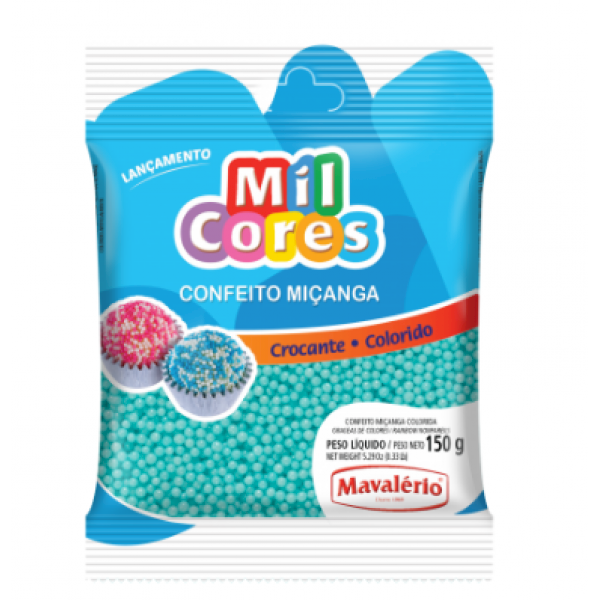 CONFEITO MICANGA BABY AZUL 150G
