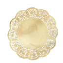 PAPEL RENDADO DOLIE 10CM C/20 DOURADO
