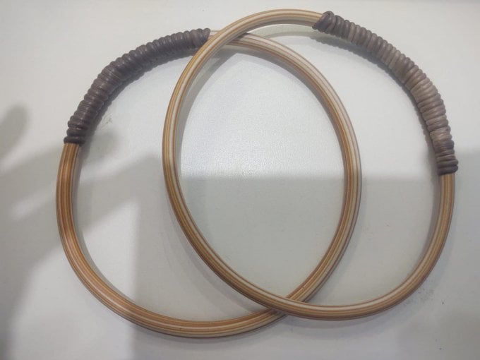 ALCA DE MADEIRA PARA BOLSA 12CM PAR