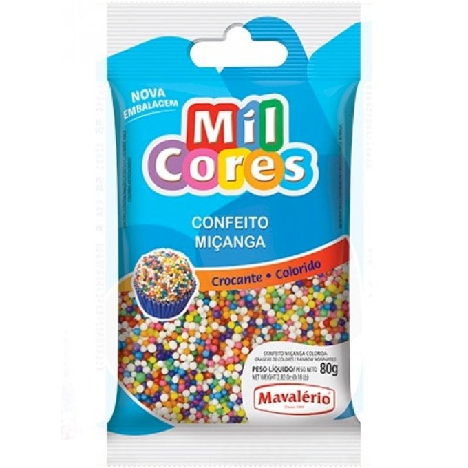 CONFEITO MICAGA COLORIDO 80G