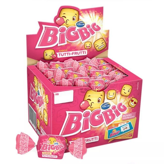 CHICLETE BIG BIG TUTTI FRUTTI 100UND