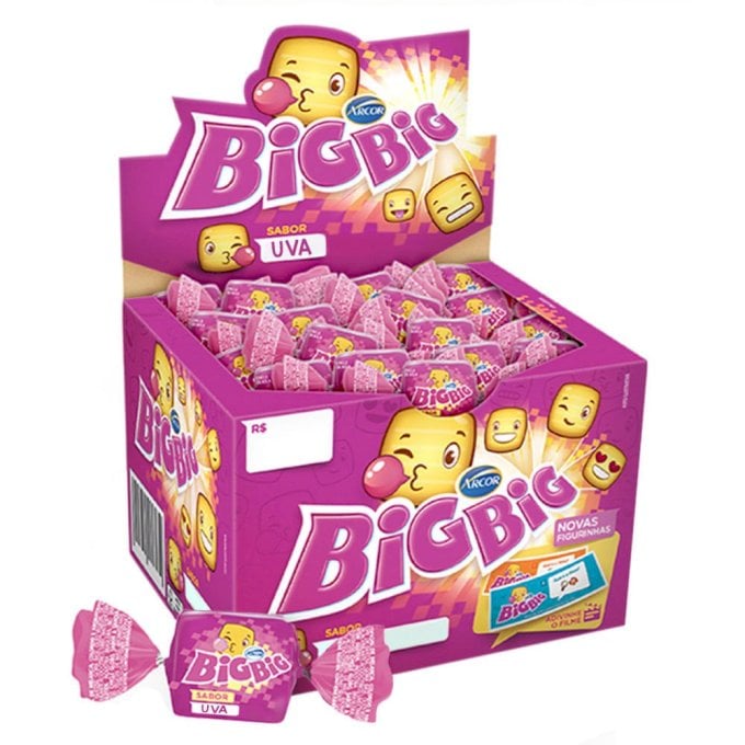 CHICLETE BIG BIG UVA 350G