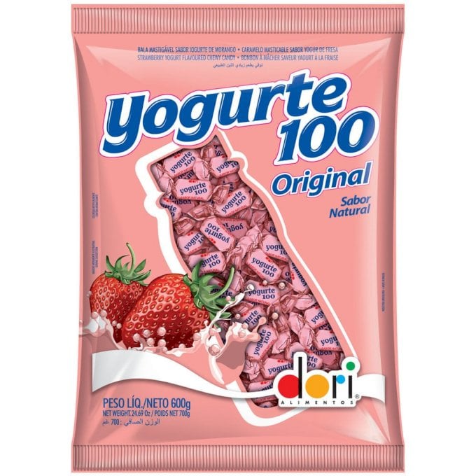 BALA YOGURTE DORI 100 600G MORANGO